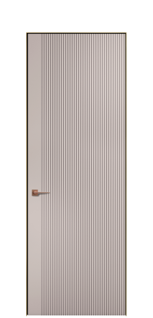 Дверь межкомнатная Меццо 12 Цвет Пудра Покрытие ЭМАЛИ Эмаль Наличник  Скрытый короб золото Цена 46895