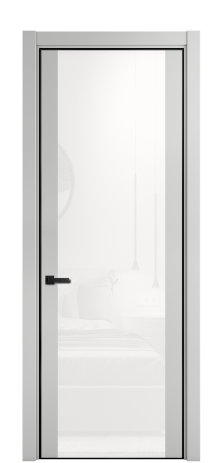 Дверь межкомнатная Ветро 21 Цвет Телегрей Покрытие ЭМАЛИ Эмаль Наличник L 75 Цена 72076