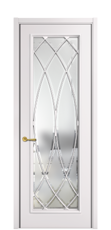 Дверь межкомнатная Амелия ARC1 Цвет Крем Покрытие ЭМАЛИ Эмаль Наличник L 50 Цена 91033