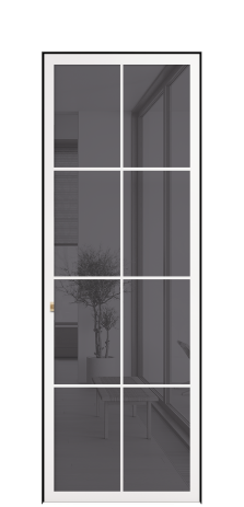 Дверь межкомнатная Фрейм 08 Цвет Черный Покрытие АЛЮМ АЛЮМИНИЙ Наличник  Скрытый короб Цена 88210