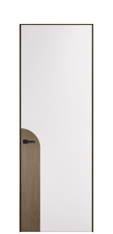 Дверь межкомнатная Дуэт 20 Цвет Крем Покрытие ЭМАЛИ Эмаль Наличник Скрытый короб золото Цена 55213